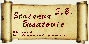 Stoisava Bušatović vizit kartica